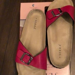 Ladies hoT pink sandals